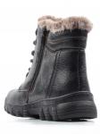 K8927B BLACK Ботинки зимние мужские (натуральная и искусственная кожа, иск. мех)