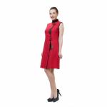 Платье красное короткое (ткань) 38 10-10-1-AKC