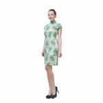 Платье зеленое (шелк) XL 10-9-1-AKC