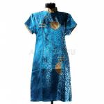 Платье голубое (шелк) XL 11-9-3-AKC