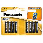 Батарейки Panasonic 8шт Alkaline Power LR6/316 BL8, 726783
