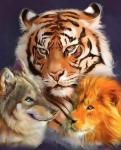 Тигр, волк и лев