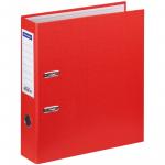 Папка-регистратор OfficeSpace, 70 мм, бумвинил, с карманом на корешке, красная, 162578