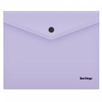 Папка-конверт на кнопке Berlingo Instinct, А5+, 180 мкм, лаванда, OBk_05507