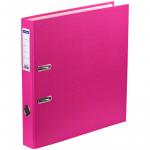 Папка-регистратор OfficeSpace, 50 мм, бумвинил, с карманом на корешке, розовая, 289632