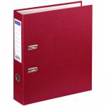 Папка-регистратор OfficeSpace, 70 мм, бумвинил, с карманом на корешке, бордовая, 162576