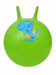 Мяч с рожками 65 см (100  кг) зеленый с Динозавром