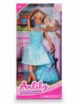 Кукла 99282 в голубом платье с аксессуарами