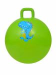 Мяч с ручкой 65 см (100  кг) зеленый с Динозавром