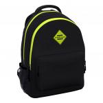 Ученический рюкзак ErichKrause® EasyLine® с двумя отделениями 20L Black&Yellow