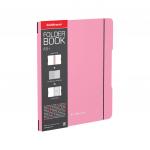 Тетрадь общая ученическая в съемной пластиковой обложке ErichKrause® FolderBook Pastel, розовый, А5+, 48 листов, клетка