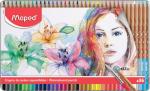 ARTIST Акварельные карандаши с кисточкой в комплекте, 36 цветов, в металлическом футляре
