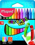 COLOR'PEPS Восковые мелки в картонном футляре, 12 шт в коробке