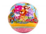 Бурлящий шар для детей с игрушкой внутриВесёлый зоопарк в ассортименте, 130 г