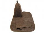 Набор банный "Первая цена" (шапка,рукавица,коврик) серый НИ002