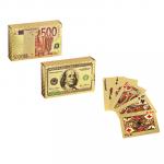 LADECOR Карты сувенирные игральные "Золотые" 54 карты, пластик, 2 дизайна (513-598, 513-600)