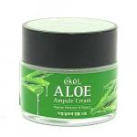 "Ekel" Ampule Cream Aloe Крем для лица ампульный регенерирующий с алоэ 70 мл