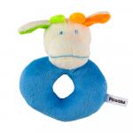 Mioshi Игрушка погремушка "Милые зверята" (12 см, голубой)