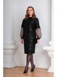 Нарядное платье 0945 черный, Viola Style