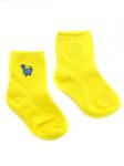 Детские носки 1-3 года 10-14 см  "Динозаврики" Жёлтые