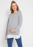 Пуловер 2 в 1 для беременных, длинный рукав