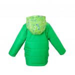 Куртка зимняя  зеленый луг+космос