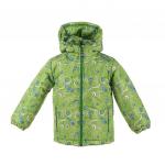 Куртка зимняя принт зеленый космос