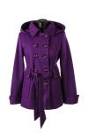 Женское пальто фиолетовое 6990