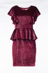 Женское платье вечернее футляр из бархата 248534
