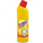 Универсальное чистящее средство "Romax WC" Лимонная свежесть 750г