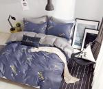 Комплект постельного белья 2-спальный с Евро простыней, поплин (Созвездия)