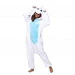 Пижама для взрослых Кигуруми Единорог бело-голубой (Пегас)
