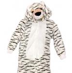 Пижама для детей Кигуруми Белый тигр 3D