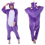 Пижама для взрослых Кигуруми Единорог фиолетовый