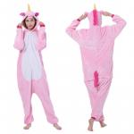 Пижама для взрослых Кигуруми Единорог розовый