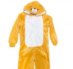 Пижама для детей Кигуруми Медведь коричневый 3D