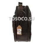 306-3 dark brown 33 сумка натуральная кожа 25x21x10