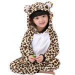 Пижама для детей Кигуруми Леопард с сердцами