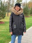 Женская зимняя куртка С16 черная
