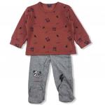 Пижама для мальчика KIABI, 77/82 см (18 мес), терракот/серый (WY533)