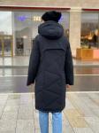 Женская зимняя куртка 977(20) темно-синяя