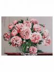 Рисование по номерам 30*40 30053 Розовые цветы