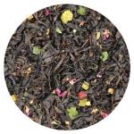Чай  черный «Долгожитель» НОВИНКА!!!   Цейлонский   чай, с кусочками ананаса, цедрой лимона, с  ароматом экзотических фруктов и клубники с легким сливочным оттенком.