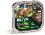 Monge Cat BWild GRAIN FREE беззерновые консервы из буйвола с овощами для кошек крупных пород 100г