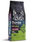 Monge Dog BWild LOW GRAIN низкозерновой корм из мяса дикого кабана для взрослых собак всех пород 12 кг