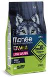 Monge Dog BWild LOW GRAIN низкозерновой корм из мяса дикого кабана для взрослых собак всех пород 2,5 кг