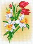 "Весенний букет" Рисунок на канве 30х21см