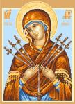 "Икона Богородица Семистрельная" Набор для вышивания крестом