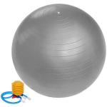 Мяч для фитнеса Sportage 85 см 1000гр с насосом, серебро