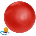 Мяч для фитнеса Sportage 65 см  800гр с насосом, красный
